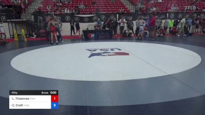 45 kg Cons 16 #2 - Landon Thoennes, Pinnacle Wrestling Club vs Cason Craft, Threestyle Wrestling Of Oklahoma