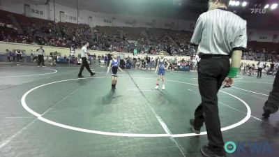 52 lbs Round Of 32 - Lawsyn Snow, Newcastle Youth Wrestling vs Kaedyn Gerken, Chandler Takedown Club