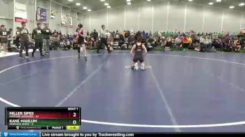 120 lbs Round 1 (6 Team) - Miller Sipes, Missouri Avengers vs Kane Mahlum, Montana White