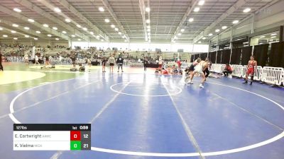 127 lbs Consi Of 4 - Ethan Cartwright, All American Wrestling Club vs Kai Vielma, Micky's Maniacs Blue