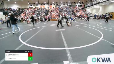 83 lbs Semifinal - Elliott Schmidt, Broken Arrow Wrestling Club vs Layten Cross, Brushy Wrestling Club