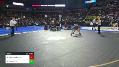 100 lbs Semifinal - Katherine Hernandez, Bell Gardens vs Lily Dizon, Pitman