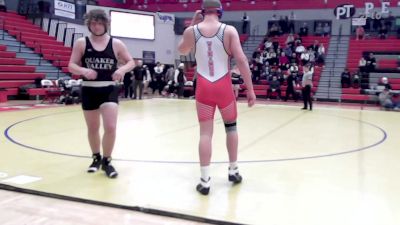 285 lbs 3rd Place - Dylan Pitzer, Mt. Pleasant vs Chase Kretzler, Quaker Valley