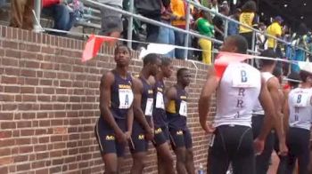 In the paddock before the boys 4x400