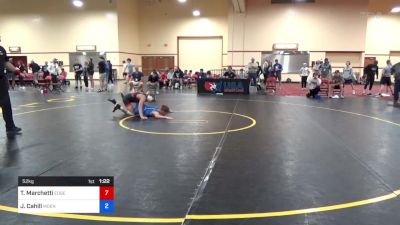 52 kg Rnd Of 64 - Tommy Marchetti, Edge Wrestling vs Joey Cahill, Moen Wrestling Academy