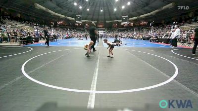 43 lbs Consi Of 16 #2 - Wyatt Staggers, Skiatook Youth Wrestling 2022-23 vs Christopher Waitkus, Team Tulsa Wrestling Club