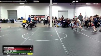 72 lbs Round 6 (8 Team) - Ian Schoenbeck, Mat Warriors vs Parker Full, Mat Assassins Grey