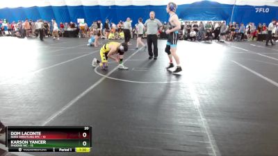 132 lbs Round 4 (8 Team) - Dom Laconte, Noke Wrestling RTC vs Karson Yancer, Phoenix WC