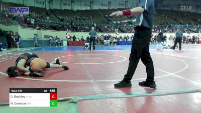 88 lbs Semifinal - Dawson Beckley, Team Tulsa Wrestling Club vs Nash Denison, Stillwater