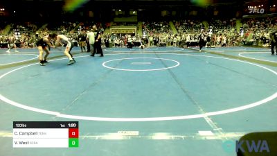 120 lbs Quarterfinal - Carsten Campbell, Tonkawa Takedown Club vs Vaughn West, Scrap Yard Training