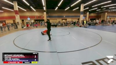 144 lbs Cons. Round 2 - Bethany Hounchell, Colleyville Heritage High School Wrestling vs Taylor Martell, Hill Country Wildcats Wrestling Club