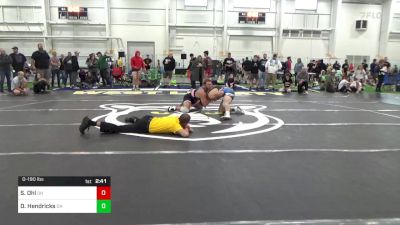 O-190 lbs Semifinal - Sid Ohl, OH vs Devan Hendricks, OH