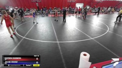 97 lbs Cons. Round 4 - Kayden Egeberg, ND vs Jacob Kranz, MN