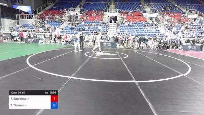 126 lbs Cons 64 #2 - Tanner Spalding, Georgia vs Tanner Tishner, Indiana