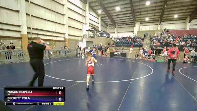 53 lbs Quarterfinal - Mason Novelli, AK vs Beckett Pola, IN