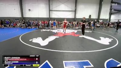 157 lbs Champ. Round 1 - Rusty Johnson, CNWC Concede Nothing Wrestling Club vs Elijah Leader, Washington