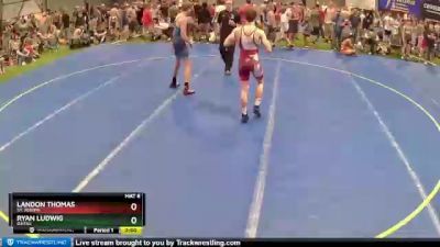 132 lbs Quarterfinal - Landon Thomas, St. Joseph vs Ryan Ludwig, Ojitsu