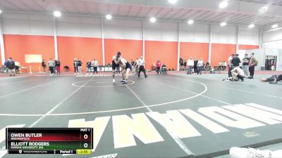 174 lbs Semifinal - Elliott Rodgers, Marian University (IN) vs Owen Butler, Indianapolis