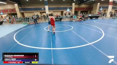 92 lbs Cons. Semi - Rudolph Henninger, 3F Wrestling vs Pierce Berg, Texas Elite Wrestling Club