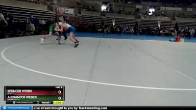 97 lbs Champ. Round 1 - Alexander Weber, Paynesville vs Spencer Myers, K-M