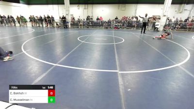 70 lbs Round Of 16 - Cody Bakhsh, DE vs Crew Musselman, PA