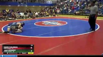 132 lbs Semis & 1st Wb (8 Team) - Jake Kennedy, Lovett School vs Gavin Childress, Dade County
