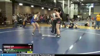 155 lbs Round 3 (6 Team) - Hannah Vos, Texas Black vs Melany Vry, TigerHawk Wrestling
