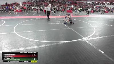 100 lbs Semifinal - Waylon Fry, Glenwood City vs Ethan Feit, Mosinee Youth Wrestling