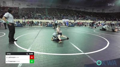 67 lbs Round Of 16 - Jaxon Johnson, Lions Wrestling Academy vs Judd Freeman, Dark Cloud Wrestling Club