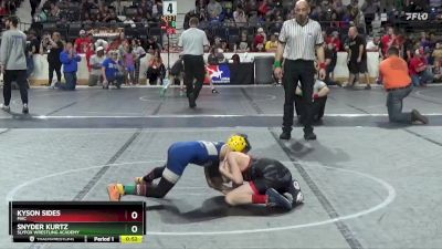 61 lbs Semifinal - Kyson Sides, MAC vs Snyder Kurtz, SlyFox Wrestling Academy