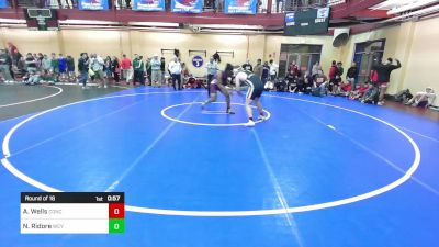 220 lbs Round Of 16 - Austin Wells, Concord vs Naheem Ridore, Weymouth