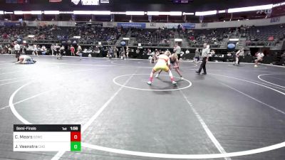 148 lbs Semifinal - Caiden Mears, Ground Zero Wrestling Club vs Jaden Veenstra, Choctaw