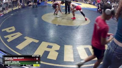 143 lbs Cons. Round 2 - Michael Disa Scott, Golden State vs Sammy Avalos, Top Dog Wrestling Club