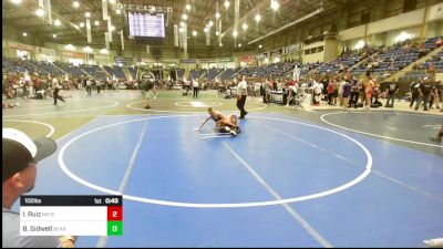 102 lbs Consi Of 8 #2 - Isaiah Ruiz, NM Bad Boyz vs Braiden Sidwell, Bear Cave WC