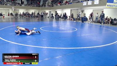 65 lbs Placement (4 Team) - Kolton Jensen, Springfield vs Teeg Mursu, NYM (New York Mills)