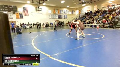 175 lbs Semifinal - Ethan Rogers, West Torrance vs Isaiah Bautista, Rio Mesa