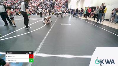 80 lbs Round Of 16 - Kyus Eulitt, Miami Takedown Club vs Sawyer Dorton, Grove Takedown Club