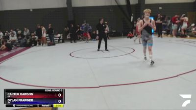 113 lbs Cons. Round 2 - Carter Dawson, OR vs Dylan Frawner, AK