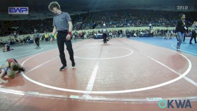 46 lbs Quarterfinal - Kayde Legg, Barnsdall Youth Wrestling vs Mason Gregory, Choctaw Ironman Youth Wrestling