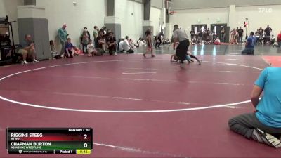 70 lbs Quarterfinal - Riggins Steeg, HYWO vs Chapman Burton, Assassins Wrestling