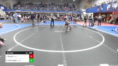 67-70 lbs Rr Rnd 3 - Ike Payne, Hilldale Youth Wrestling Club vs Durbin Schroeder, Cowboy Wrestling Club