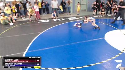 49 lbs Rr3 - Dawson Leck, Soldotna Whalers Wrestling Club vs Bridger Graham, Mat-Su Matmen