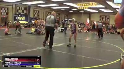 92 lbs Round 4 (10 Team) - Bella Manno, Elite NJ Purple vs Morgan Hyland, MGW- Cotton Candy