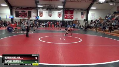 Round 4 - Soren Schelich, Fort Madison Wrestling Club vs Everlee Britton, Fort Madison Wrestling Club