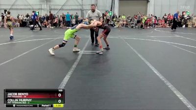 105 lbs Round 1 (4 Team) - Jacob Benyo, Mat Assassins vs Collin Murphy, Mat Warriors Red