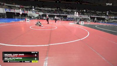 106 lbs Quarters & Wb (16 Team) - Michael `Cash` David, Franklin County vs Declan McCarton, Eastern View