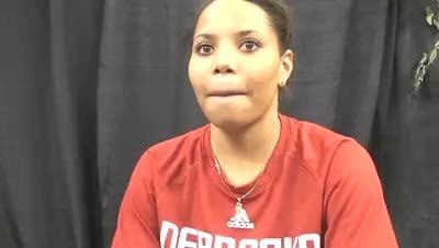 Brittnee Habbib of Nebraska before the 2010 Postseason