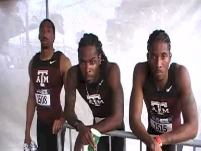 Tabarie Henry, Demetrius Pinder, Brian Miller, Tran Howell Texas A&M 1st round 400 2010 NCAA West Region