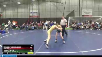 85 lbs Round 5 (6 Team) - Cayson Westendorf, Iowa Red vs Madux Risse, South Dakota Thunder