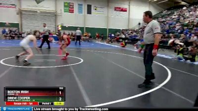 132 lbs Semis & 1st Wrestleback (8 Team) - Boston Irish, Cozad vs Drew Cooper, Omaha Skutt Catholic